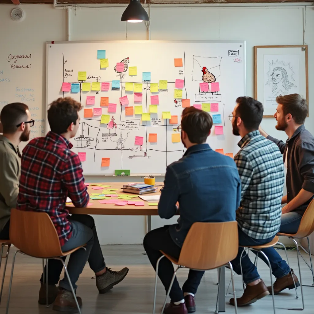 Team brainstorming session